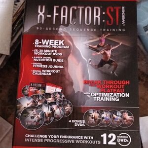 X-Factor:ST 8-Week Workout DVD Set -  12 Dvds,Calendar,Nutritional Guide